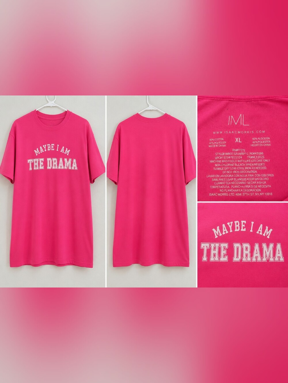 IML Women's Bright Pink Graphic Tee -